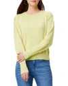 Nic + Zoe Femme Extended Cuff Long Sleeve Cotton Blend Sweater In Orange