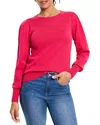 Nic + Zoe Nic+zoe Pleat Shoulder Sweater In Amaryllis