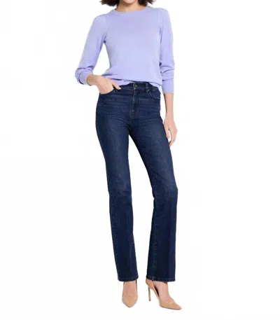 Nic + Zoe Femme Sleeve Sweater In Hyacinth In Purple