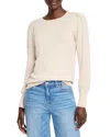 Nic + Zoe Nic+zoe Pleat Shoulder Sweater In Rainy Day