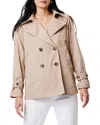 Nic + Zoe Femme Short Cotton Trench Jacket