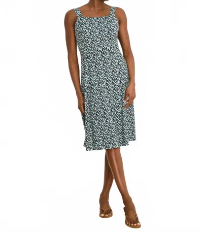 Nic + Zoe Fine Vines Emma Midi Dress In Aqua Multi