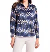 Nic + Zoe Firefly Glow Top In Blue Multi In Multi