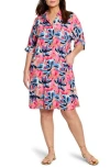 Nic + Zoe Nic+zoe Firework Foliage Devo Shift Dress In Multi