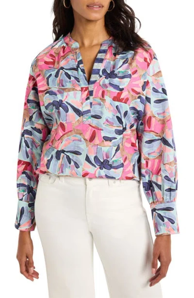 NIC + ZOE NIC+ZOE FIREWORK FOLIAGE POPOVER TOP