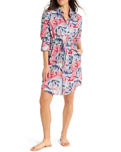 Nic + Zoe Firework Foliage Syd Dress In Blue Multi