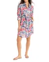 Nic + Zoe Firework Foliage Syd Dress In Blue Multi