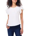 Nic + Zoe Nic+zoe Flutter T-shirt In White