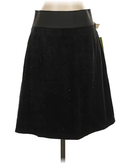 Pre-owned Nic + Zoe Formal Skirt In Black