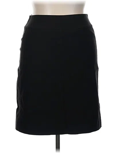 Pre-owned Nic + Zoe Formal Skirt In Black
