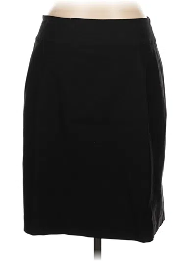 Pre-owned Nic + Zoe Formal Skirt In Black