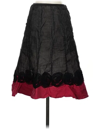 Pre-owned Nic + Zoe Formal Skirt In Black