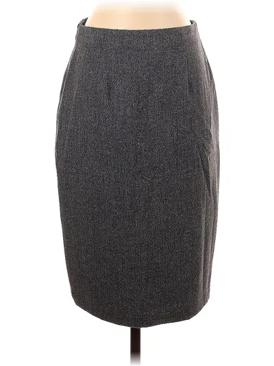 Pre-owned Nic + Zoe Formal Skirt In Gray