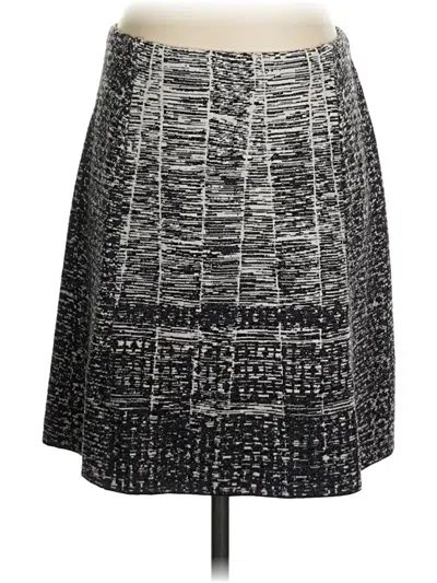 Pre-owned Nic + Zoe Formal Skirt In Gray
