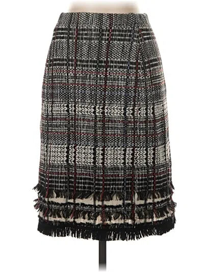 Pre-owned Nic + Zoe Formal Skirt In Gray