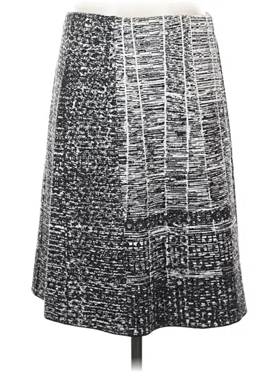 Pre-owned Nic + Zoe Formal Skirt In Gray
