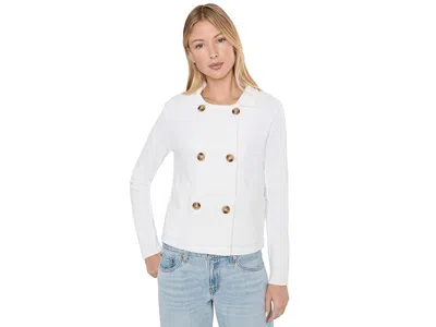 Nic + Zoe French Terry Daily Jacket Women's Jacket Paper White: Xl