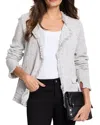 Nic + Zoe Nic+zoe Fringe Mix Knit Pocket Jacket