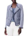 Nic + Zoe Nic+zoe Petites Mix Knit Fringe Trim Jacket