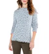 Nic + Zoe Fringe Mix Sweater In Brown Multi In Brown