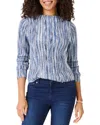 Nic + Zoe Nic+zoe From The Top Stripe Sweater