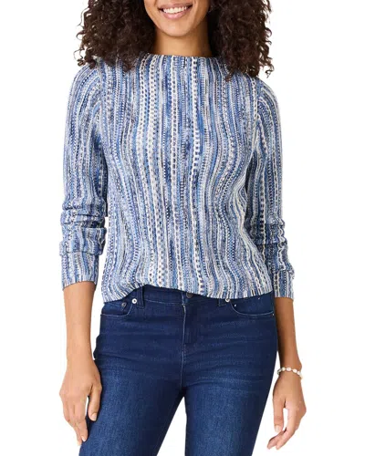 NIC + ZOE NIC+ZOE FROM THE TOP STRIPE SWEATER