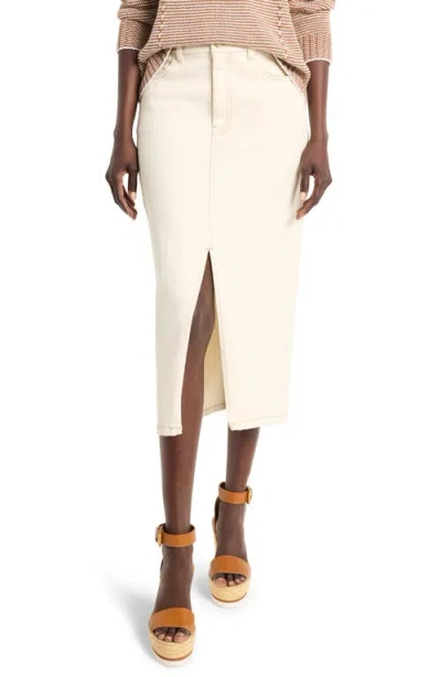 NIC + ZOE NIC+ZOE FRONT SLIT DENIM MIDI SKIRT