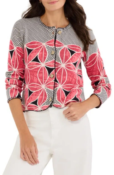 Nic + Zoe Nic+zoe Gallery Walk Cardigan In Multi