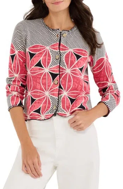 Nic + Zoe Nic+zoe Gallery Walk Cardigan In Multi
