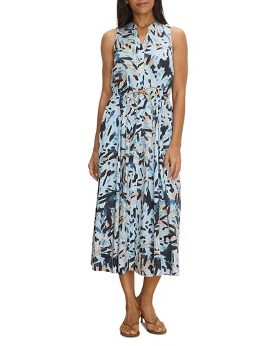 Nic + Zoe Nic+zoe Garden Shade Sienna Dress In Blue