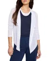 Nic + Zoe Nic+zoe Gauzy Snap Front Cardigan In White