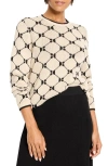 Nic + Zoe Nic+zoe Geometric Argyle Sweater In Multi