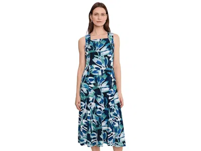 Nic + Zoe Giverny Knit Blanche Dress In Blue