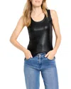 Nic + Zoe Nic+zoe Glazed Rib Tank Top In Black