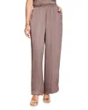 Nic + Zoe Nic+zoe Glossy Sheen Pull On Pants In Cocoa