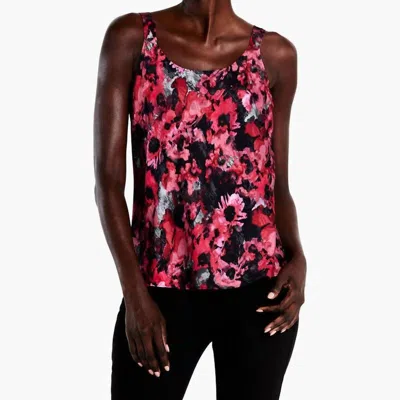 Nic + Zoe Glowing Garden Tank In Pink Multi In Black