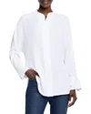Nic + Zoe Nic+zoe Flow Easy Fit Button-up Shirt In White