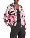 Nic + Zoe Graffiti Windbreaker In Red Multi
