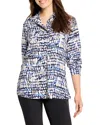 Nic + Zoe Nic+zoe Harvest Dot Button-up Shirt In Multi
