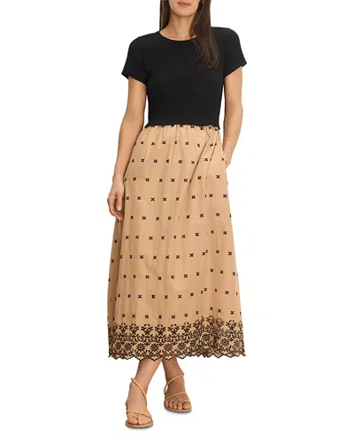 Nic + Zoe Nic+zoe Hazel Embroidered Dress In Multi