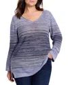 Nic + Zoe Nic+zoe Hazy Shades Linen Blend Sweater