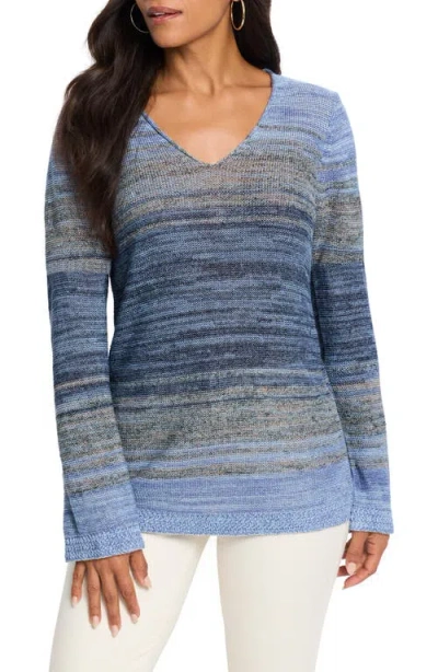 Nic + Zoe Nic & Zoe Hazy Shades Sweater In Multi