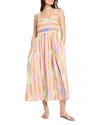Nic + Zoe Nic+zoe Heat Wave Sadie Stripe Sundress In Pink Multi