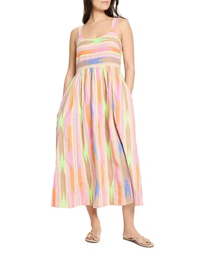 Nic + Zoe Nic+zoe Heat Wave Sadie Stripe Sundress In Pink Multi
