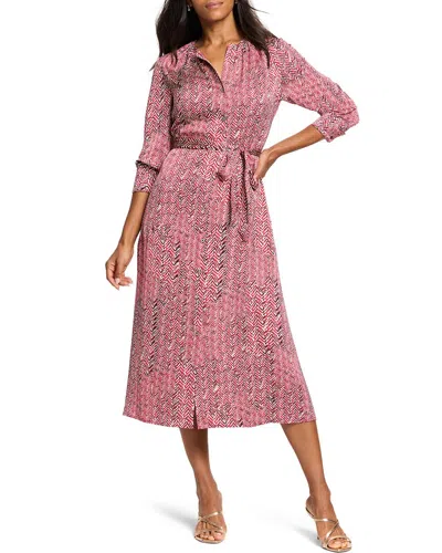 NIC + ZOE NIC+ZOE HERRINGBONE STAMP LOREN DRESS