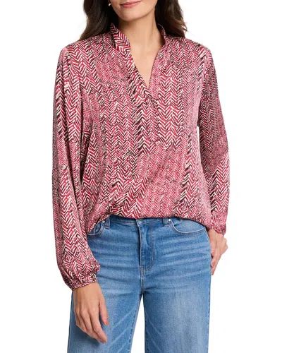 NIC + ZOE NIC+ZOE HERRINGBONE STAMP TOP