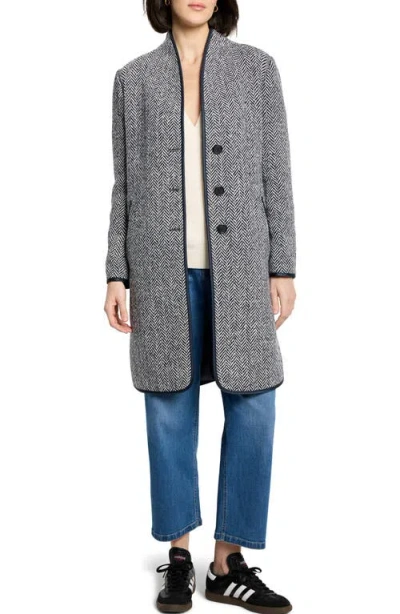 NIC + ZOE NIC+ZOE HERRINGBONE TOPCOAT