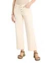 Nic + Zoe Horn Button Wide Leg Jeans In Cream In Neutral