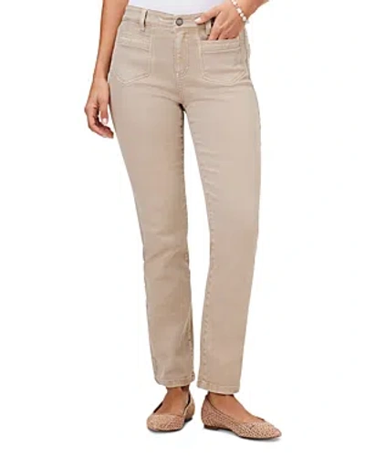 Nic + Zoe Nic+zoe High Rise Straight Ankle Jeans In Chamois