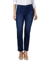 Nic + Zoe Nic+zoe High Rise Straight Leg Jeans In Blue In Twilight